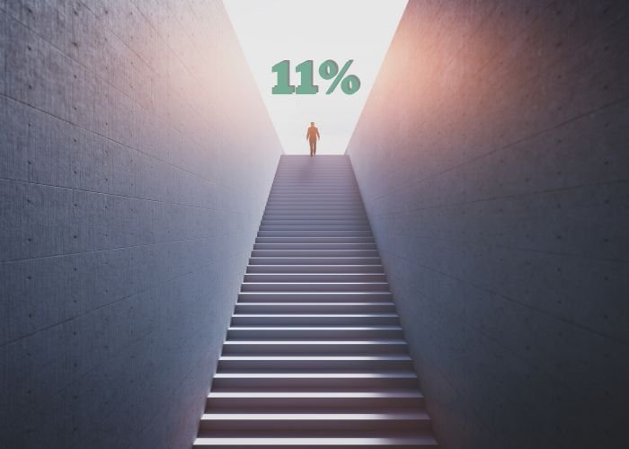 llegar al 11% llegar al 11%